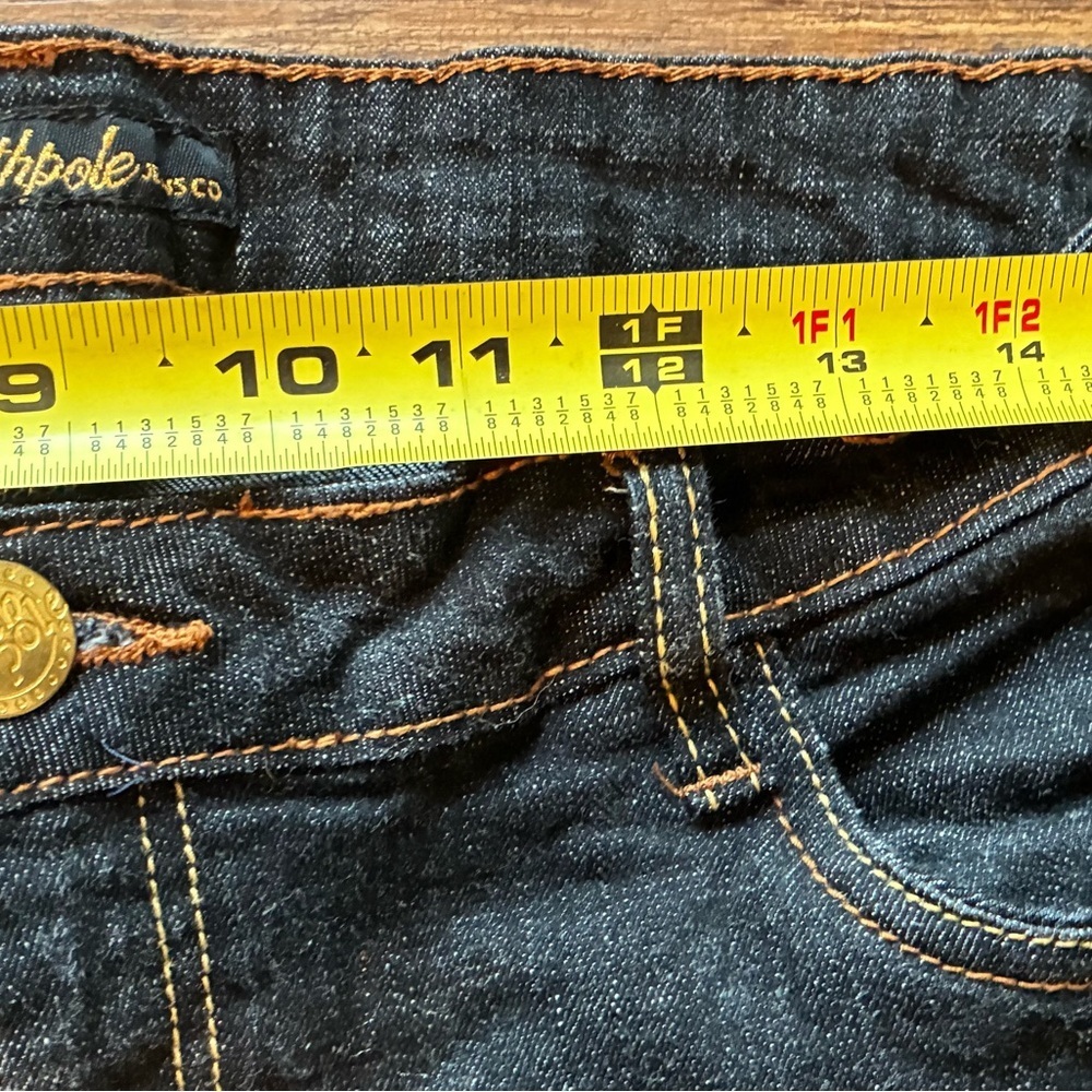 Y2K Southpole Women’s Dark Wash Bootcut Jeans Size 11 Low Rise Streetwear Denim - Picture 11 of 15